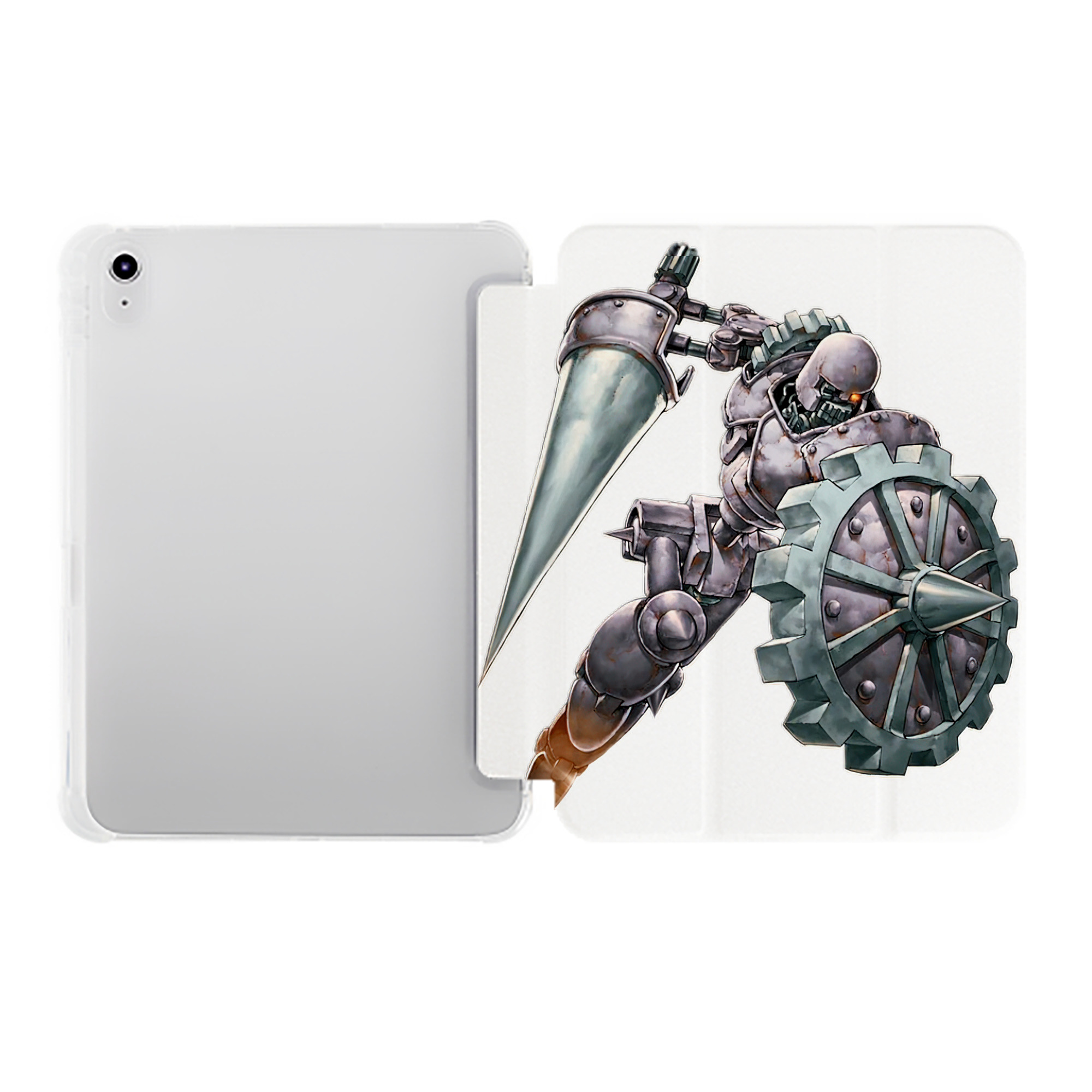（画像用） 遊☆戯☆王 Yu-Gi-Oh! IPad ケース ペン収納付き 三つ折りスタンド PUレザー×シリコン 対応機種9.5/10.5/10.9インチ